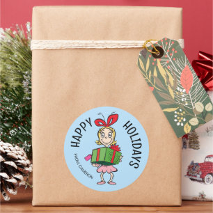 Grinch Cindy-Lou Who Christmas Gift Tag