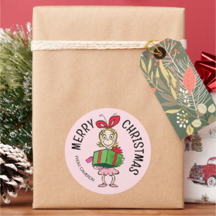 Grinch Cindy-Lou Who Christmas Gift Tag