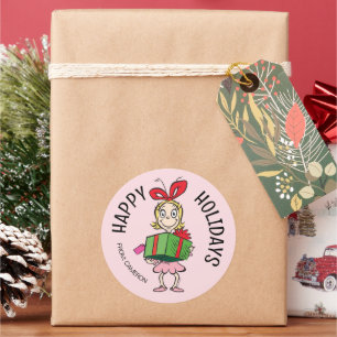 Grinch Cindy-Lou Who Christmas Gift Tag