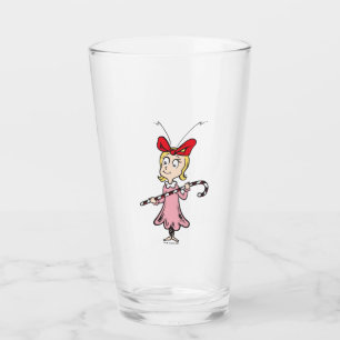 Grinch Cindy-Lou Who - Holding Candy Cane Glass