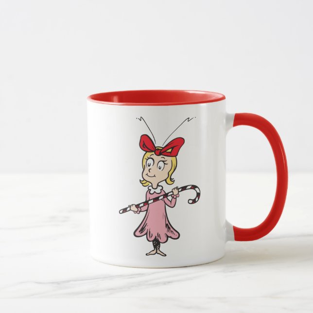 Grinch | Cindy-Lou Who - Holding Candy Cane Mug (Right)