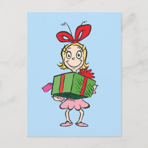 Grinch Cindy-Lou Who - Holding Present Postcard