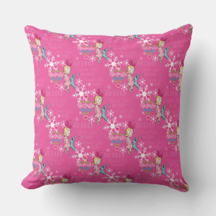 Grinch Cindy-Lou Who Pink Holiday Pattern Cushion