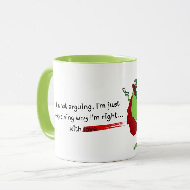 Grinch Coffee Mug - A Dash of Mischief  (Front Left)