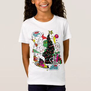 Grinch Colourful Christmas Graphic T-Shirt