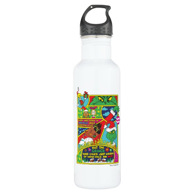 Grinch | Comic Graphic 710 Ml Water Bottle (Front)