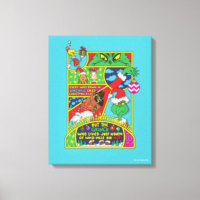 Grinch | Comic Graphic Canvas Print (Front)