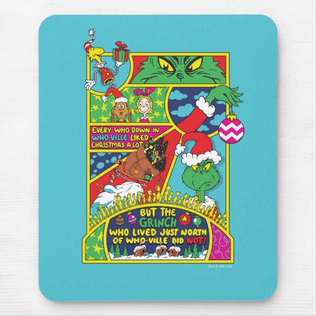 Grinch | Comic Graphic Mouse Mat (Front)