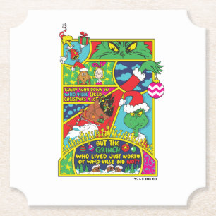 Grinch   Comic Graphic Paper Coaster