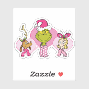Grinch Crew in Pink Valentine's Portrait