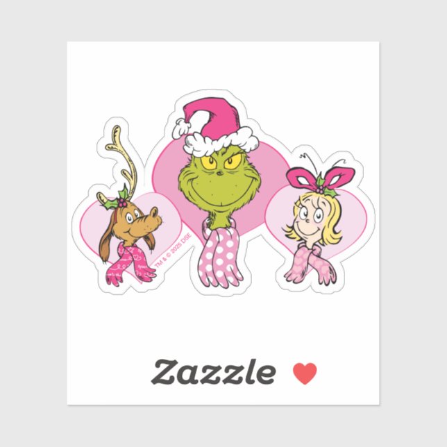 Grinch Crew in Pink Valentine's Portrait (Sheet)