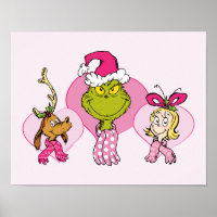 Grinch Crew in Pink Valentine's Portrait