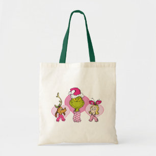 Grinch Crew in Pink Valentine's Portrait Tote Bag