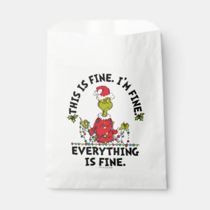 Grinch   Everything is Fine Favour Bags