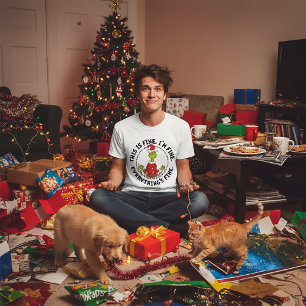 Grinch   Everything's Fine Tri-Blend Shirt