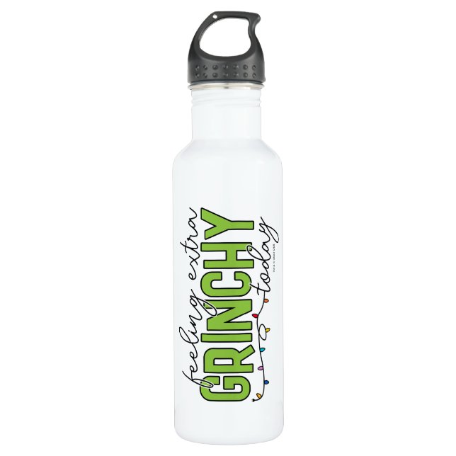 Grinch | Feeling Extra Grinchy Today 4 710 Ml Water Bottle (Front)