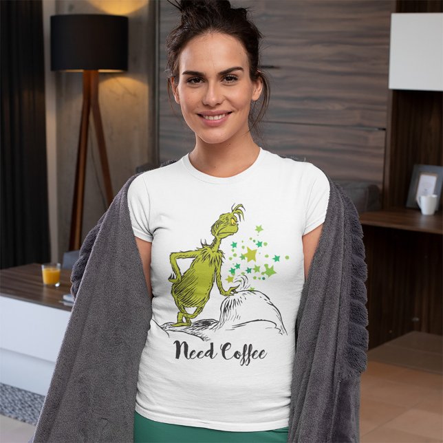 Grinch | Funny Need Coffee Tri-Blend Shirt (Creator Uploaded)
