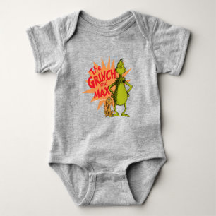 Grinch   Grinch & Max Starburst Baby Bodysuit