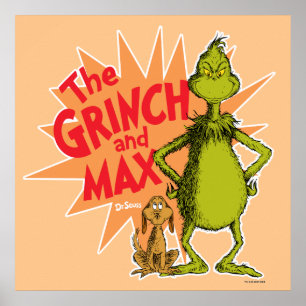 Grinch   Grinch & Max Starburst Poster