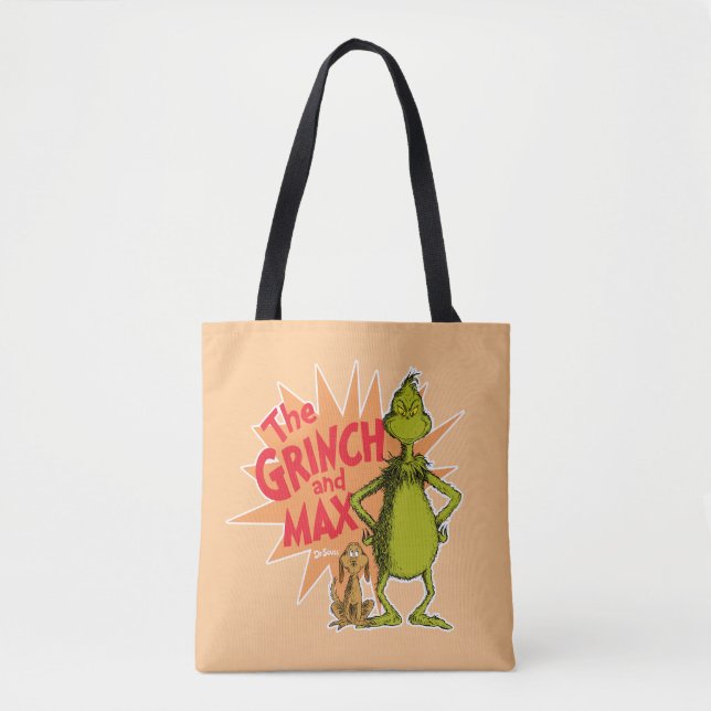 Grinch | Grinch & Max Starburst Tote Bag (Front)