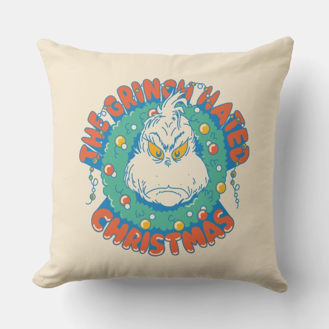 Grinch Hated Christmas Cushion (Front)