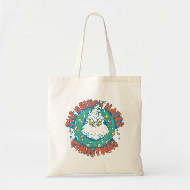 Grinch Hated Christmas Tote Bag (Front)
