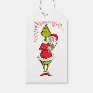 Grinch Holds Cindy Lou Who Gift Tags