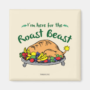 Grinch   I'm Here for the Roast Beast Quote Magnet