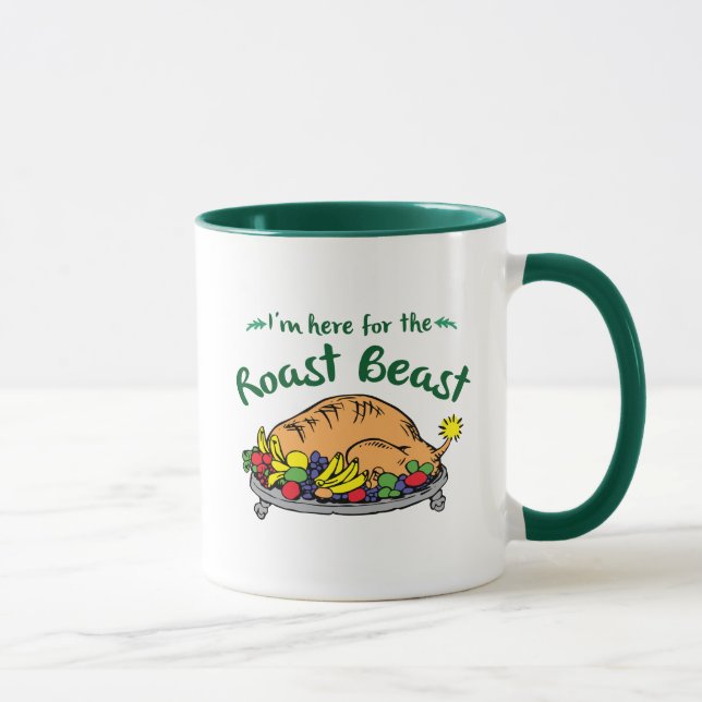Grinch | I'm Here for the Roast Beast Quote Mug (Right)