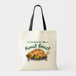 Grinch   I'm Here for the Roast Beast Quote Tote Bag