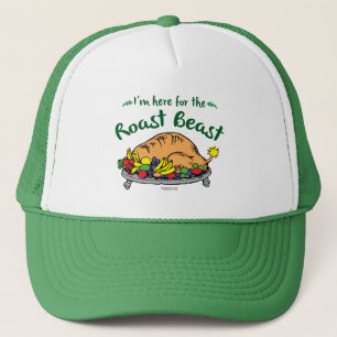 Grinch   I'm Here for the Roast Beast Quote Trucker Hat