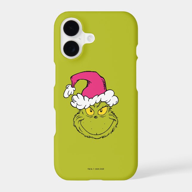 Grinch in Pink Santa Hat (Back)