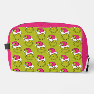 Grinch in Pink Santa Hat Dopp Kit