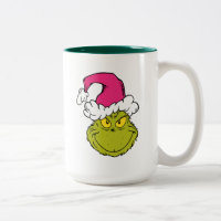 Grinch in Pink Santa Hat
