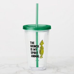 Grinch is my Spirit Animal Acrylic Tumbler