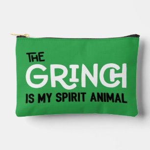 Grinch is my Spirit Animal Quote Accessory Pouch
