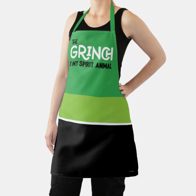 Grinch is my Spirit Animal Quote Apron (Insitu)