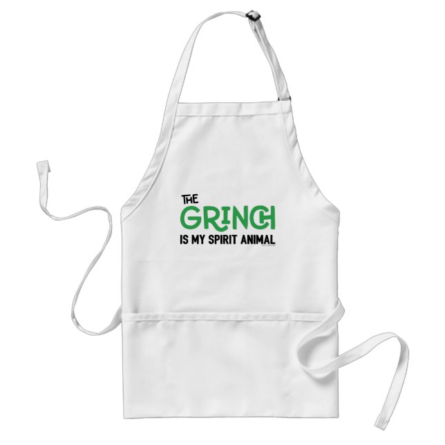Grinch is my Spirit Animal Quote Standard Apron (Front)