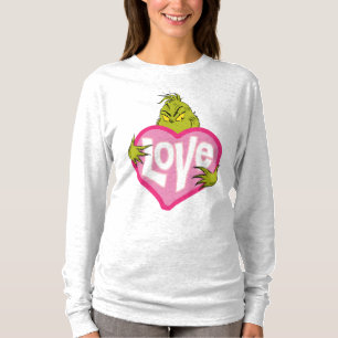 Grinch   Love Pink Heart T-Shirt
