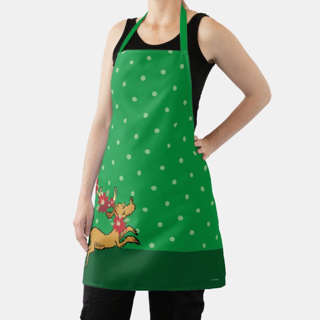 Grinch | Max Christmas Pointsettia Apron (Insitu)