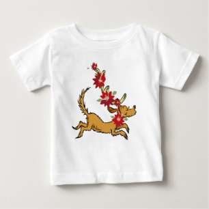 Grinch   Max Christmas Pointsettia Baby T-Shirt