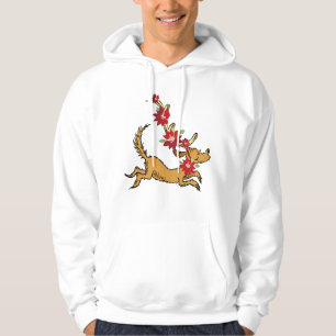 Grinch   Max Christmas Pointsettia Hoodie