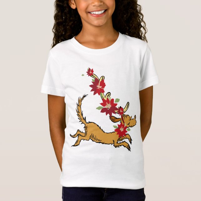 Grinch | Max Christmas Pointsettia T-Shirt (Front)
