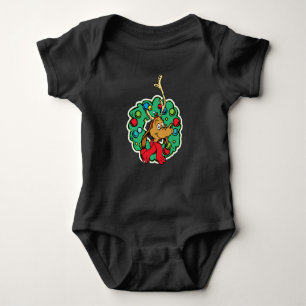 Grinch Max Christmas Wreath Baby Bodysuit
