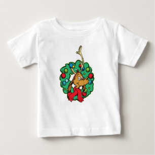 Grinch   Max Christmas Wreath Baby T-Shirt