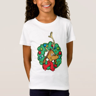 Grinch   Max Christmas Wreath T-Shirt