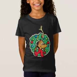 Grinch   Max Christmas Wreath T-Shirt