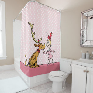 Grinch   Max & Cindy Lou Who Shower Curtain