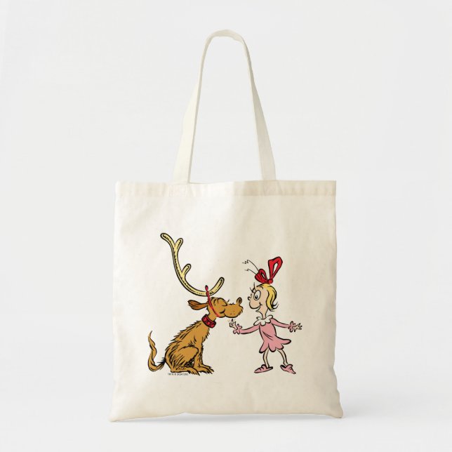 Grinch | Max & Cindy Lou Who Tote Bag (Front)