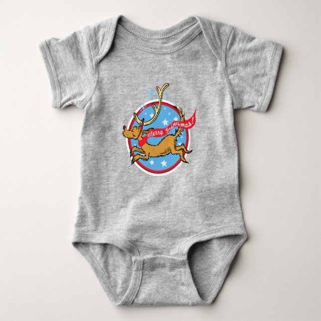 Grinch | Max Merry Grinchmas! Baby Bodysuit (Front)